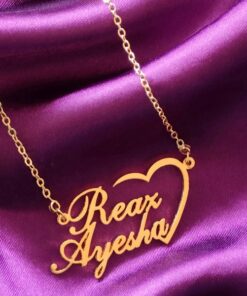 CUSTOMIZED GOLDEN-TONE NAME NECKLACE