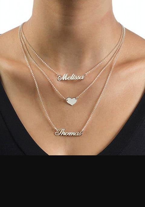 CUSTOMIZED LAYERED NAME NECKLACE