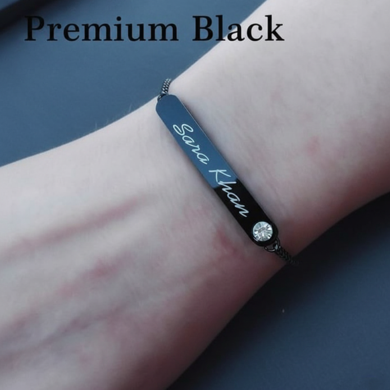 CUSTOMIZE PREMIUM BLACK  BRACELET