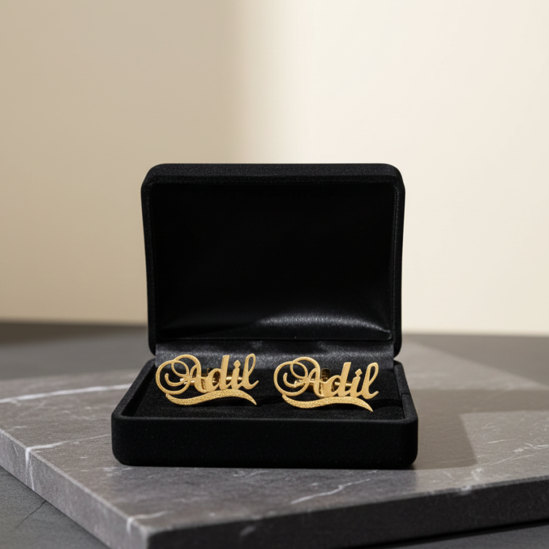 CUSTOMIZE NAME CUFFLINKS