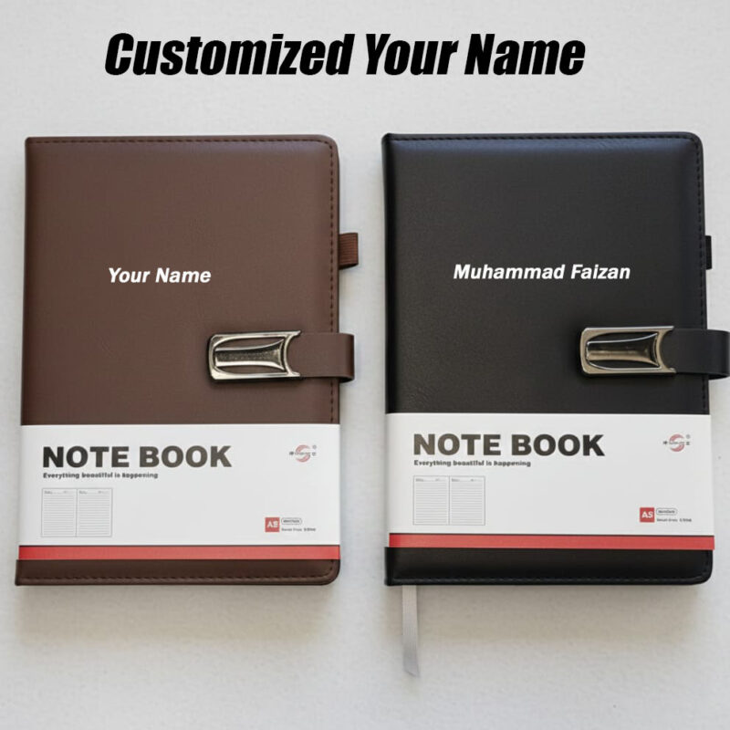 PERSONALIZED CUSTOM NAME LEATHER NOTEBOOK