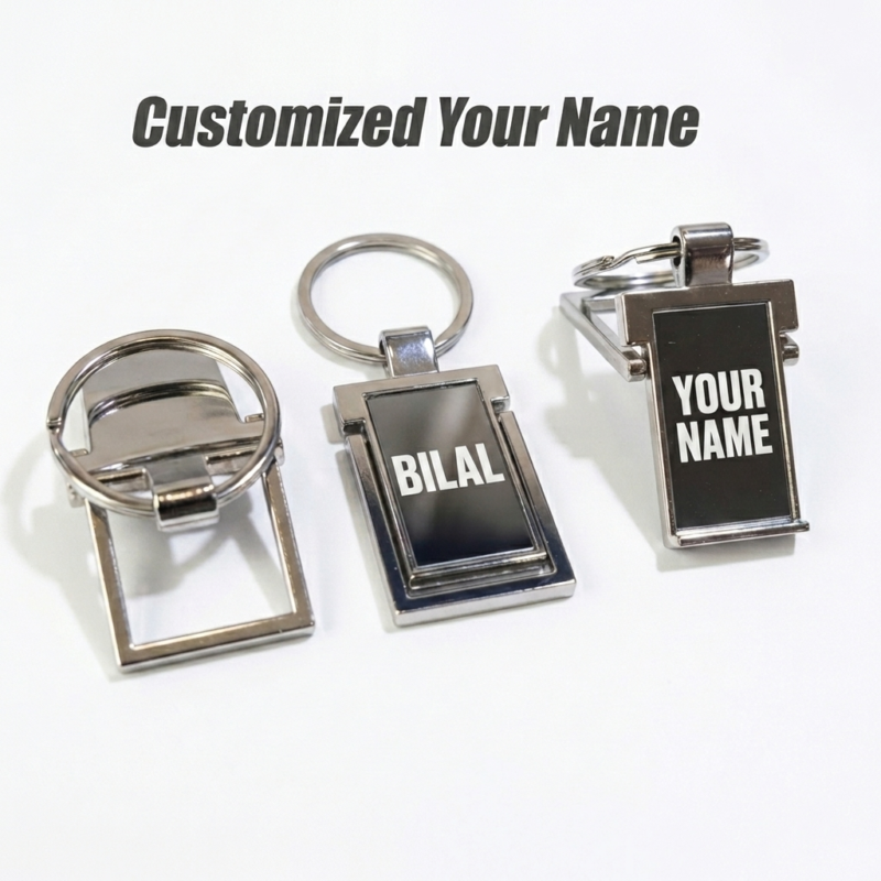Customized steel keychain