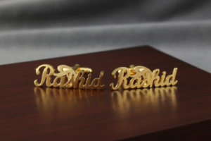 CUSTOMIZED GOLD-PLATED CUFFLINKS