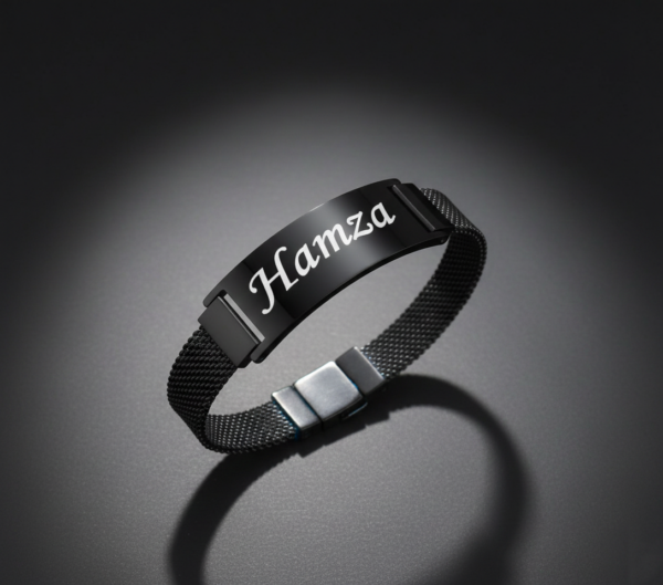 Gemini_Generated_Image_glr570glr570glr5-1.png CUSTOMIZED BLACK STAINLESS-STEEL NAME BRACELET