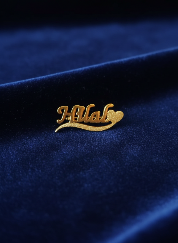 CUSTOMIZED GOLD-PLATED NAME CUFFLINKS