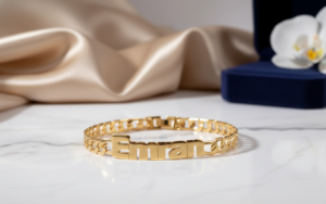 CUSTOMIZED GOLD-TONED NAME BRACELET