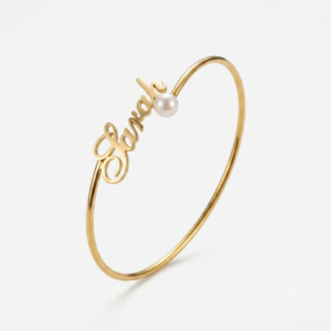 Customized Premium Gold-Tone Name Bracelet