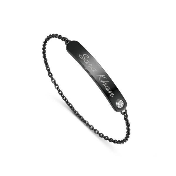 Customized Premium Black Bracelet