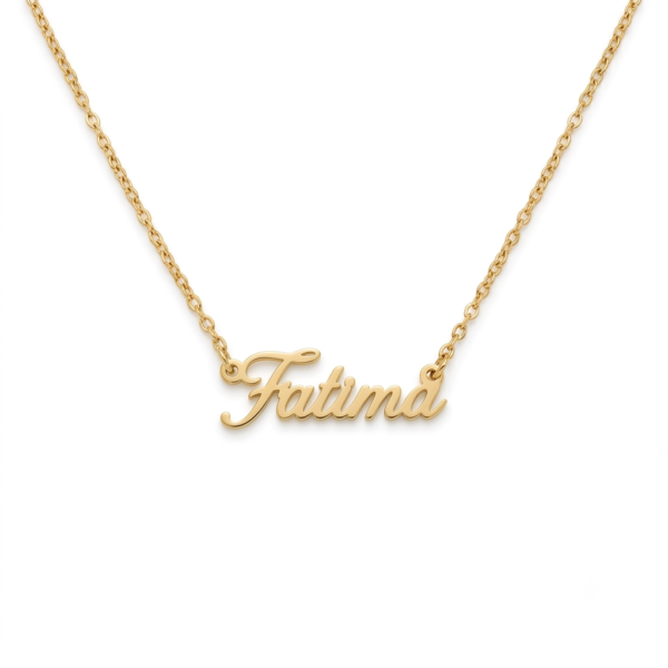 Necklace Customized Golden-Tone Necklace with your name