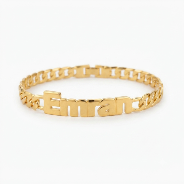Customized Gold-Toned Name Bracelet