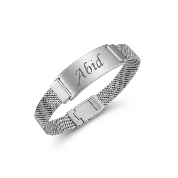 bracelet (5) Customize Premium Stainless-Steel Engraved Bracelet