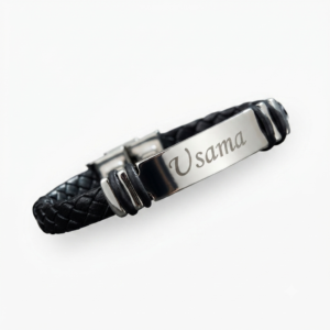 Customized Name Leather Bracelet
