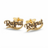 Customize Gold-Finished "Rajput" Name Cufflinks