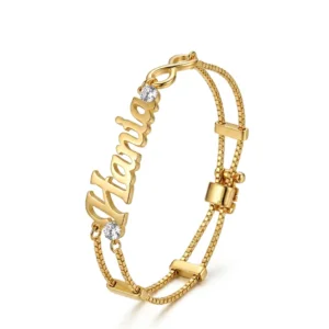 Gold Bracelet with your name